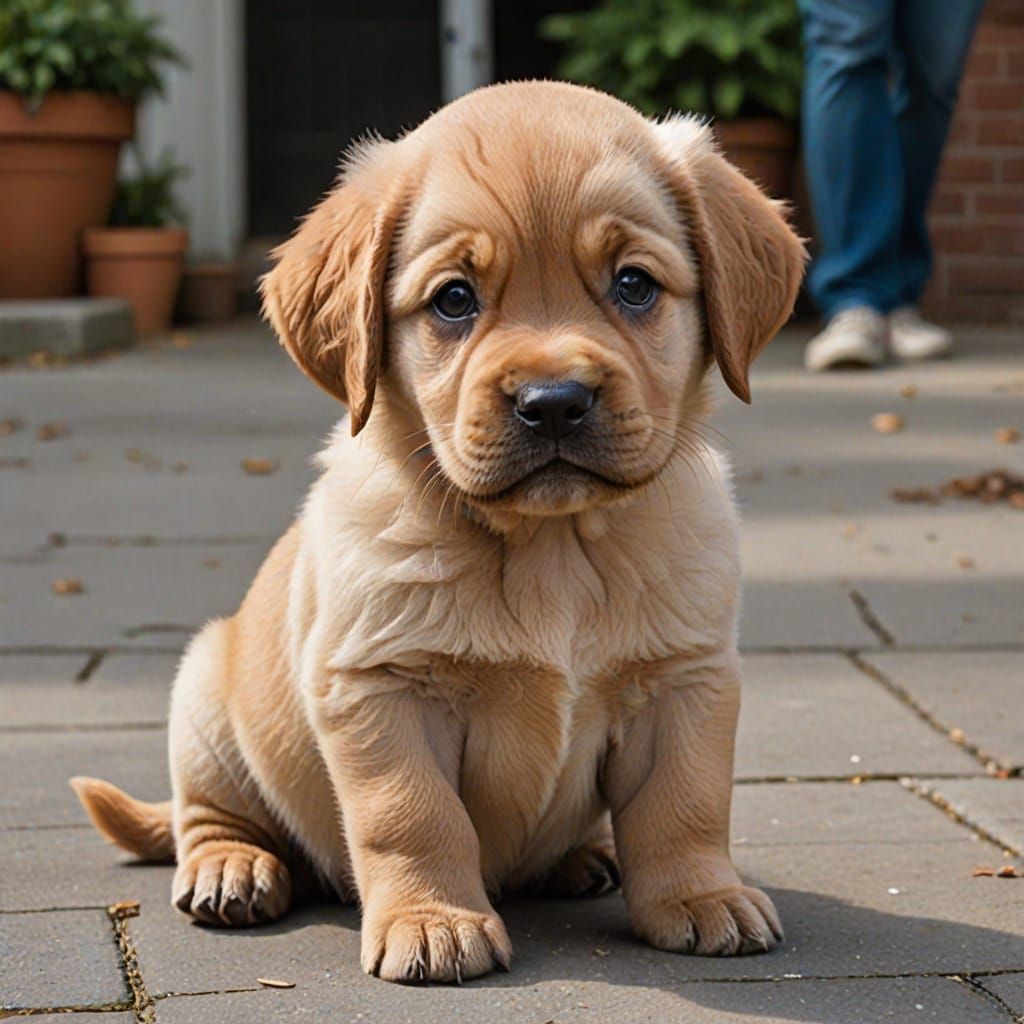 Joyful Canine Companion in a Playful Moment