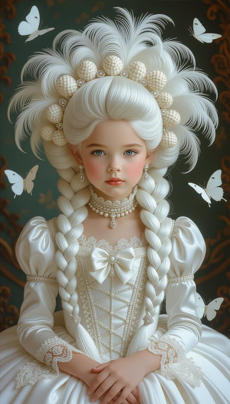 White Shades of White Or Unusual Hairstyles