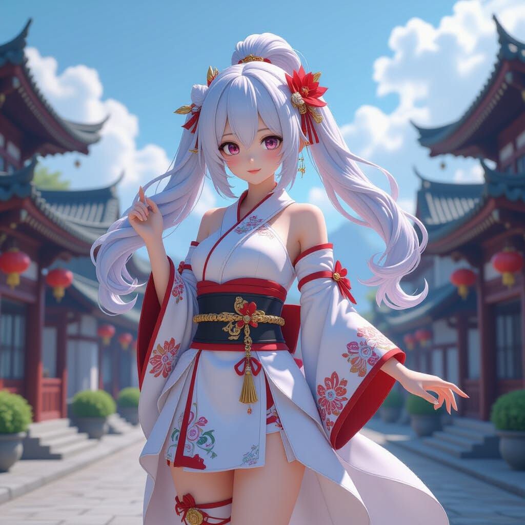 Hyper Detailed 3D Anime Math Equation Render