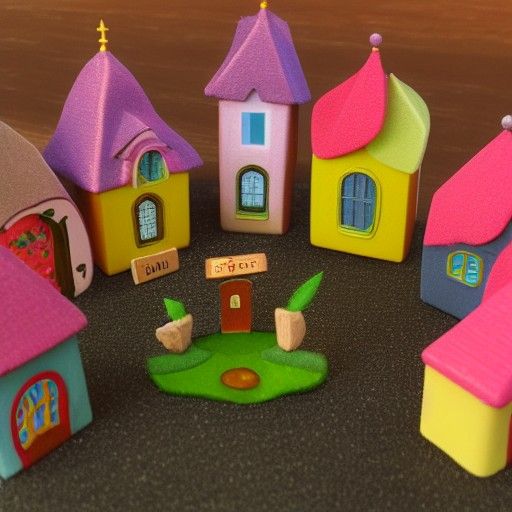 Enchanting Fairy Town Landscape