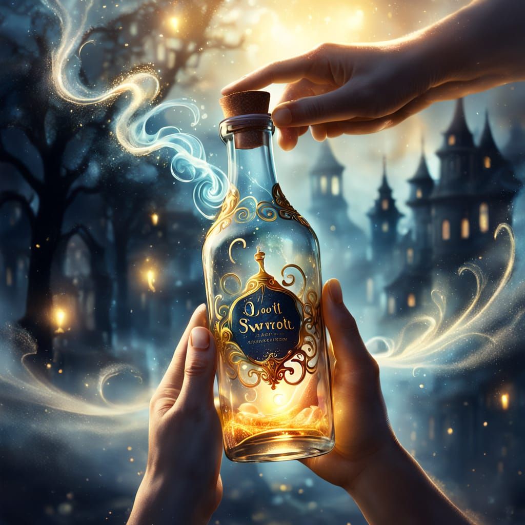 Enchanted Vessel in Whimsical Watercolor Style