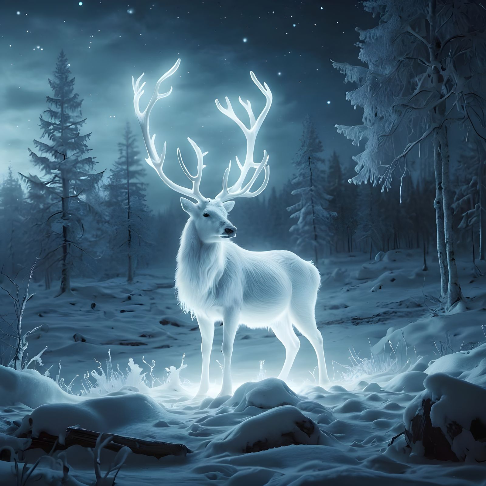 Whimsical Winter Spirit Glows in the Dark