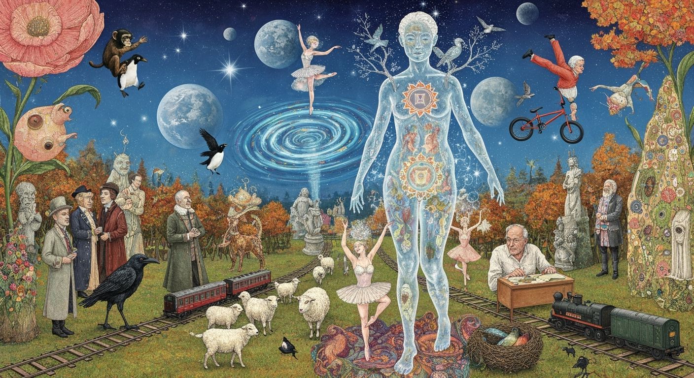 Luminous Chakra Wheels Radiating Energy: Ethereal Art