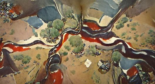 Blackblood River Landscape, 1920s Impasto Painting