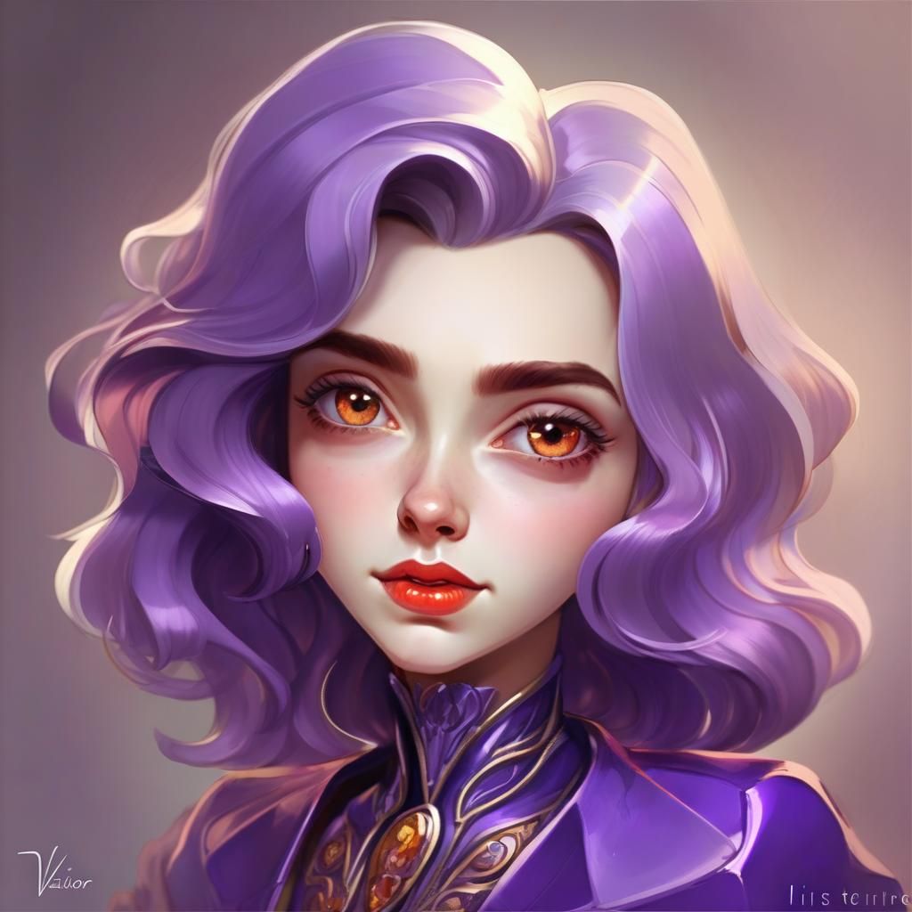 Figure in Gold Leaf and Black Pigment Style