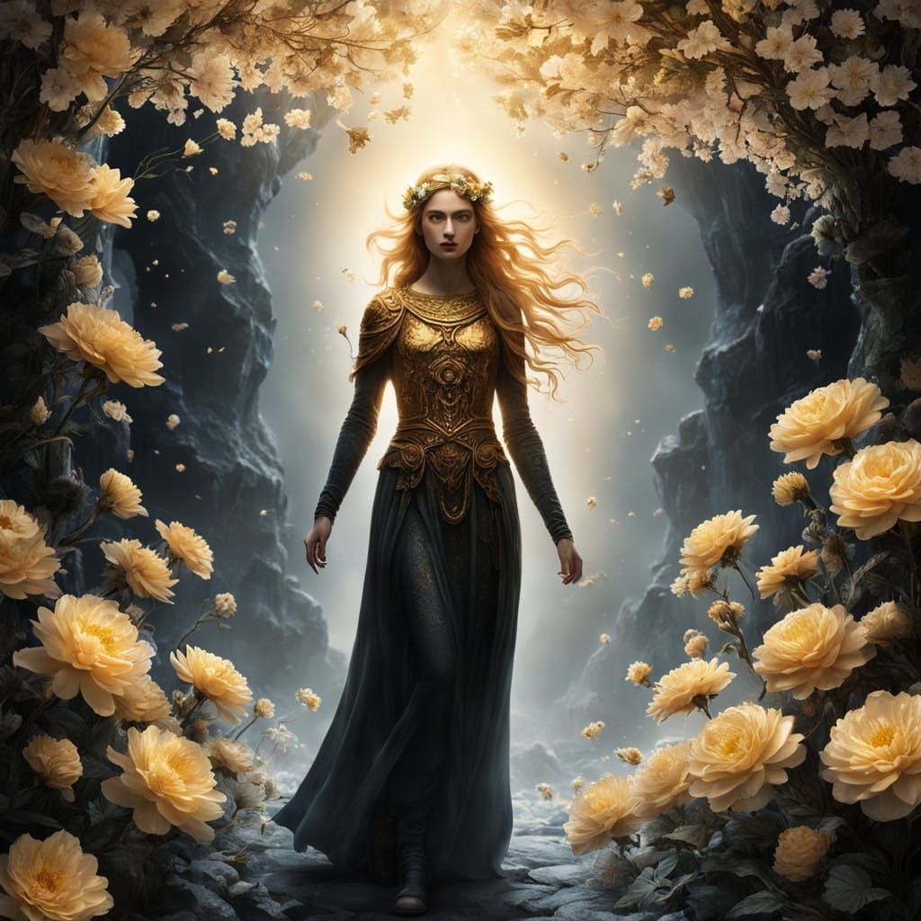 Persephone Rises in Radiant Bloom