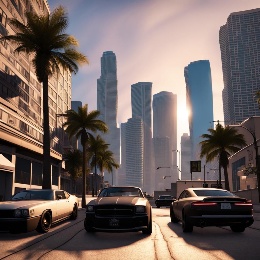 Ultra Realistic Grand Theft Auto 6 Miami Rendering