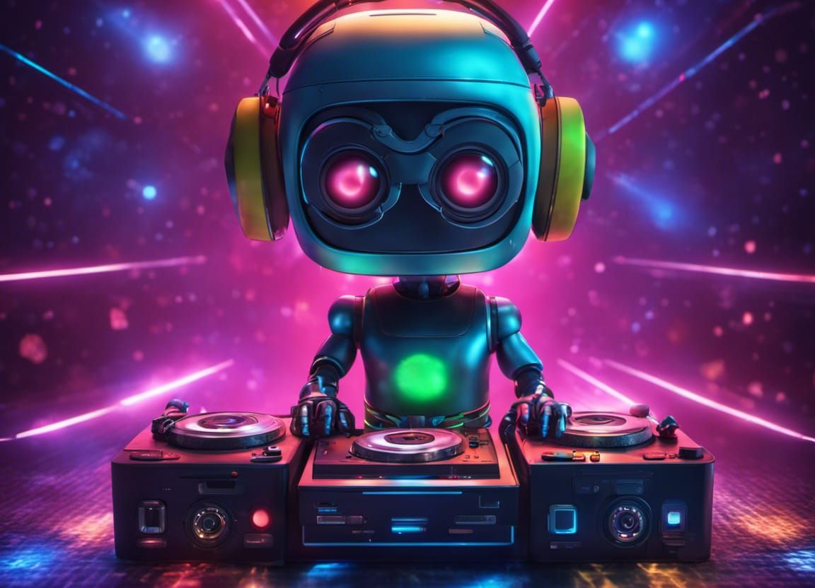 Disco Dj's laser show