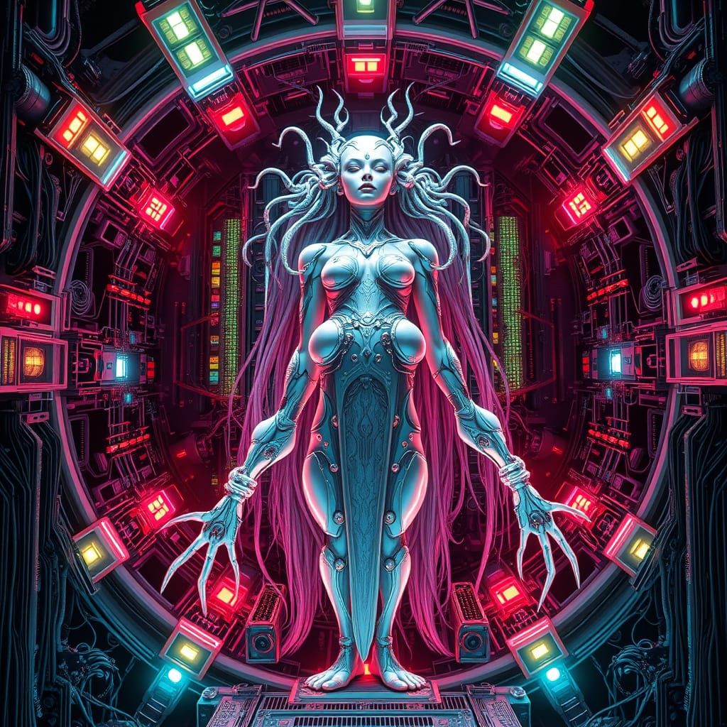 Cyber-Demoness Conjured from Code and Silicon