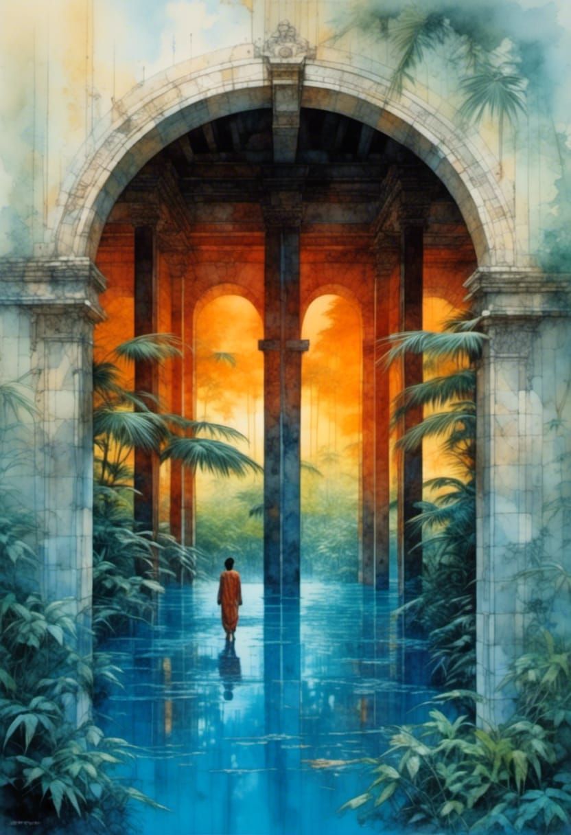 Interdimensional Portal to Bright Light in HDR