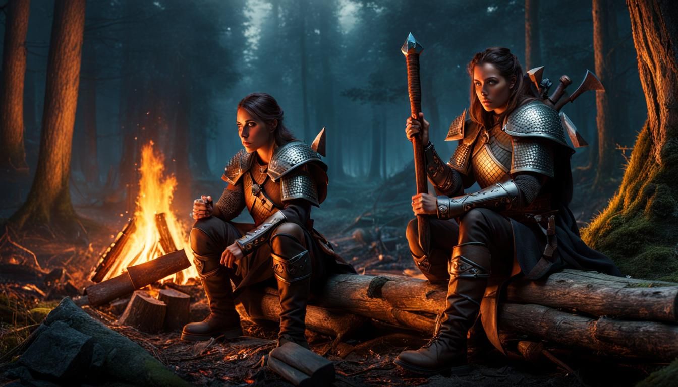 Mielikki in Dungeons and Dragons Night Forest