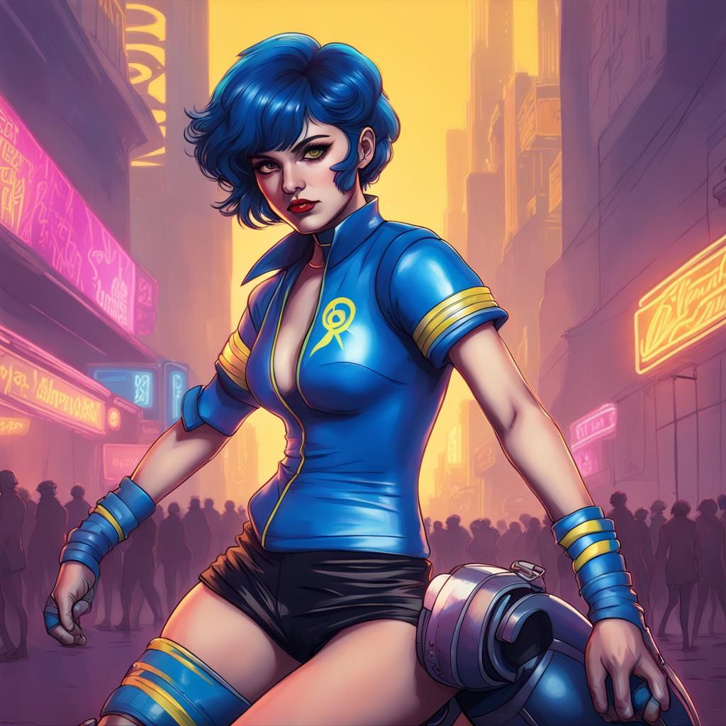 Sailor Mercury As A Roller Derby Girl