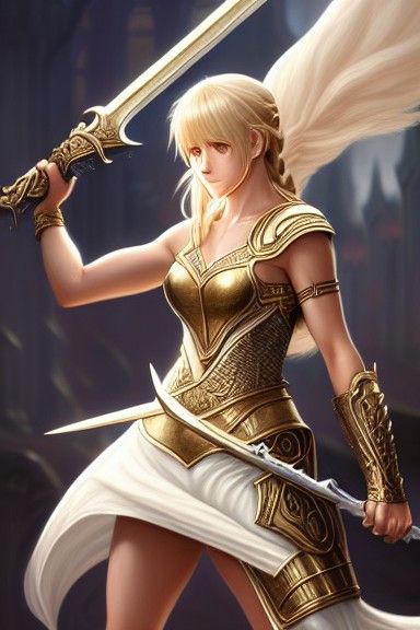 Sophitia Alexandra: Hyper-Detailed Digital Illustration