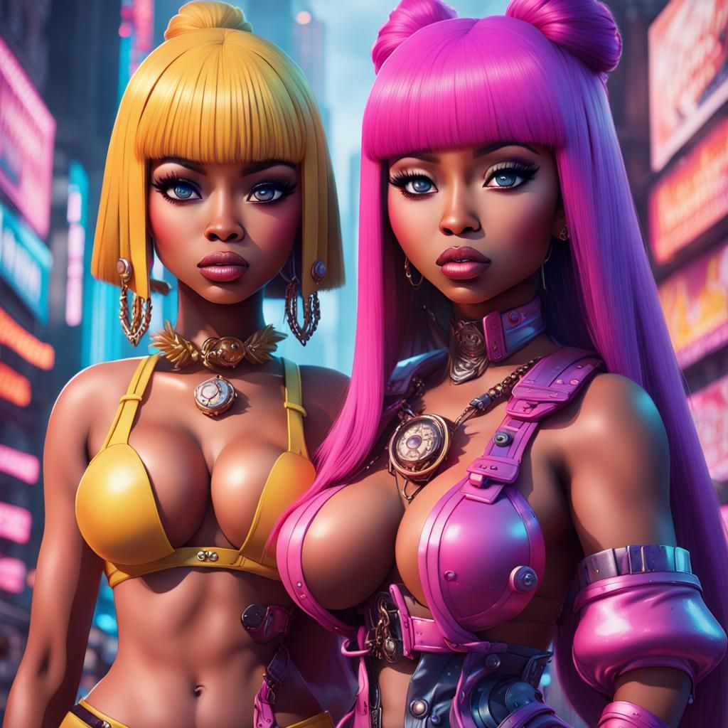 Manga Baddie Girl Digital Painting