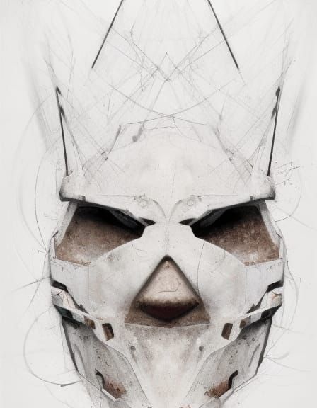 "Rust & Resilience: Post-Apocalyptic Helmet Concept Art Series". 04