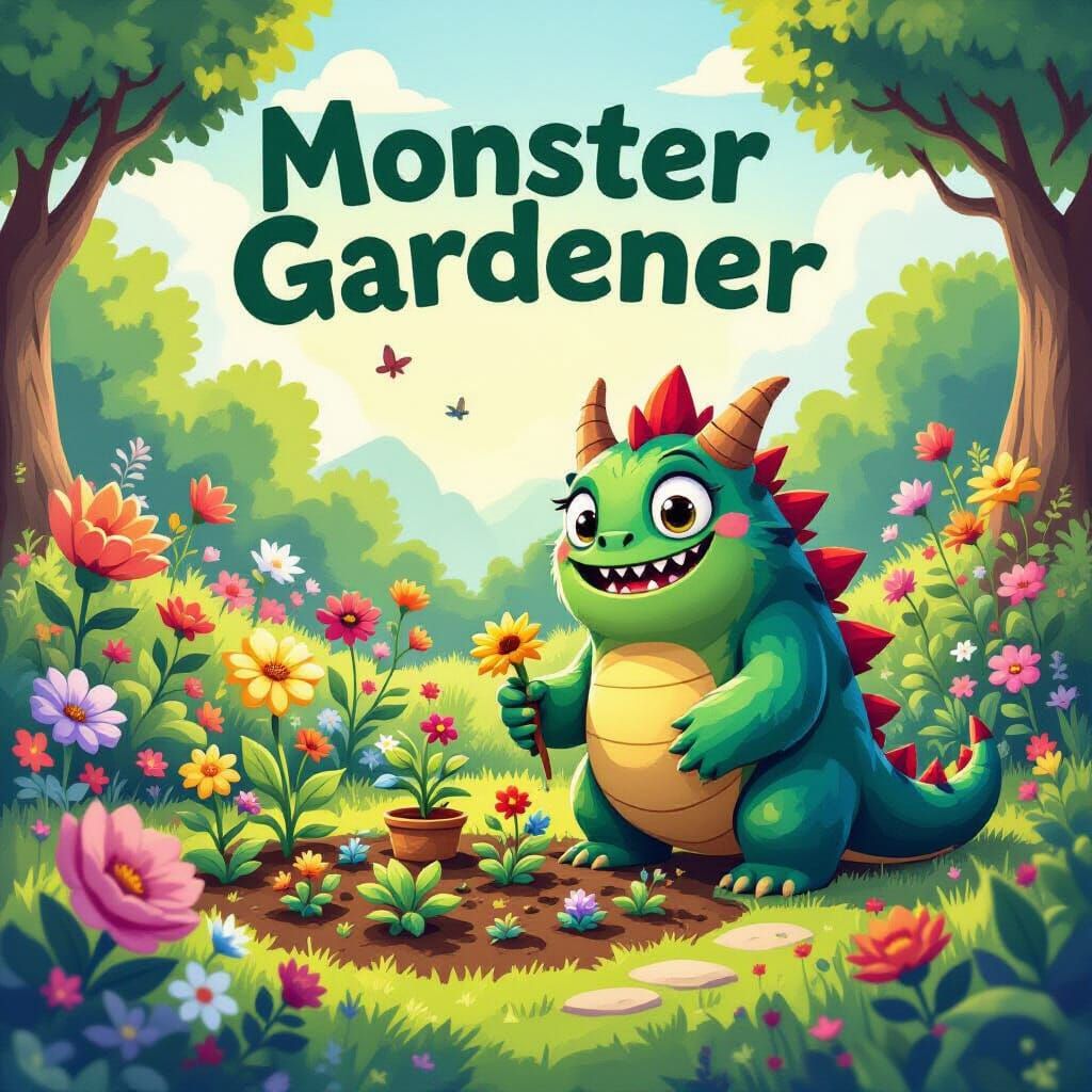 Monster Gardener: A Whimsical Video Game Cover