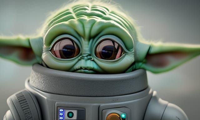 Grogu Inside IG-11 Robot: Professional Photography