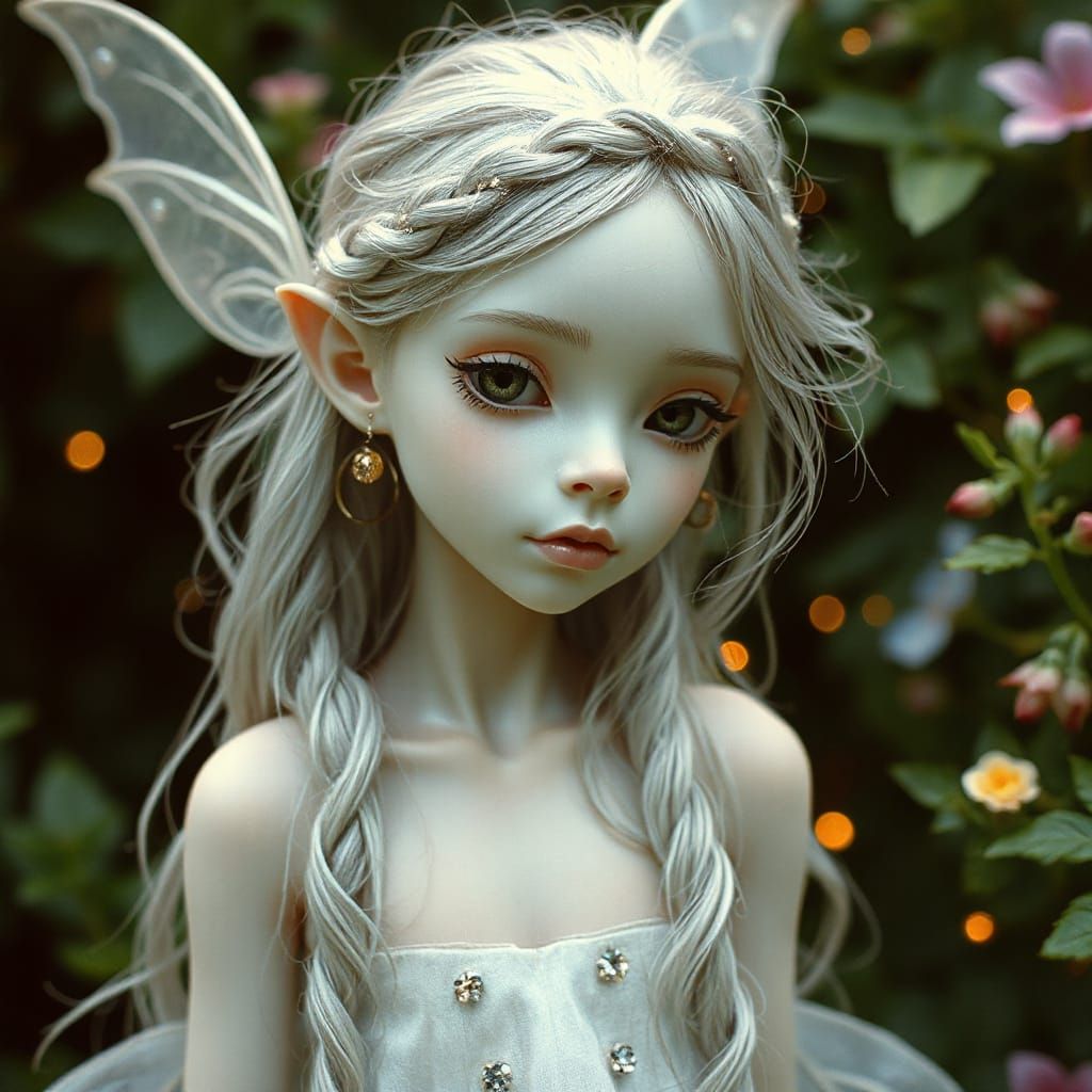 Whispering Pixie in Ethereal Garden