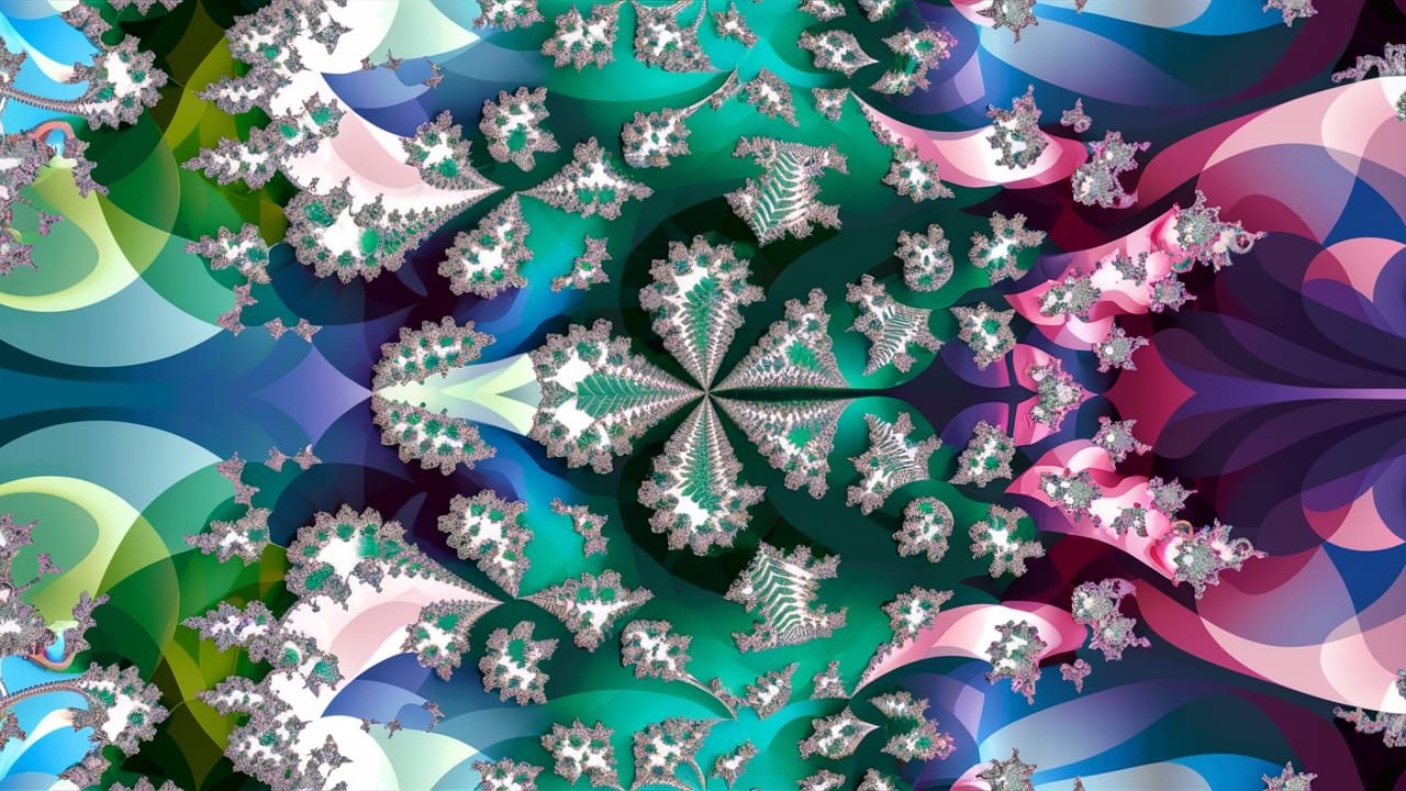 Stunning Fractal Pattern with Intricate Geometric Shapes