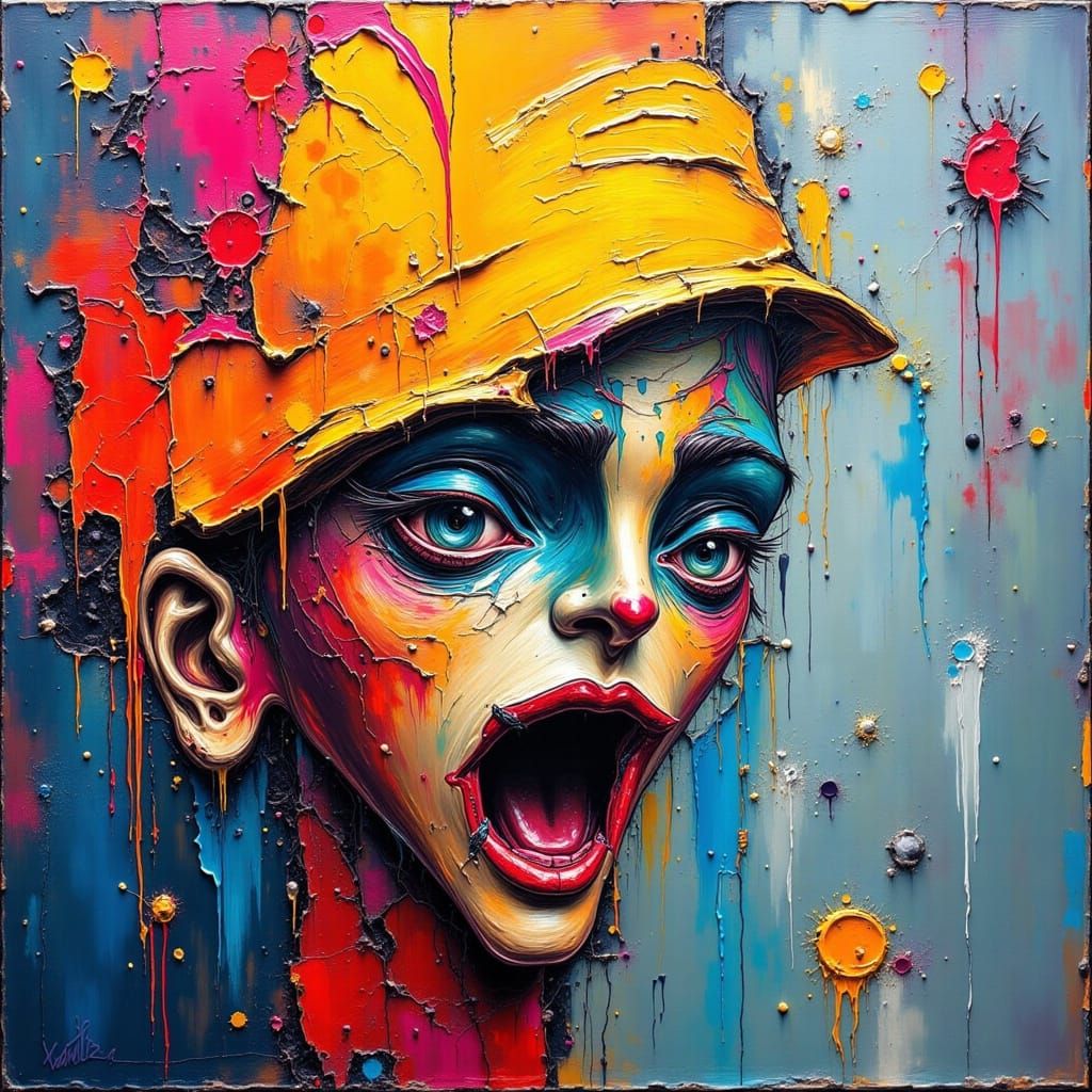 Vibrant Abstract Art in the Style of Kaotix