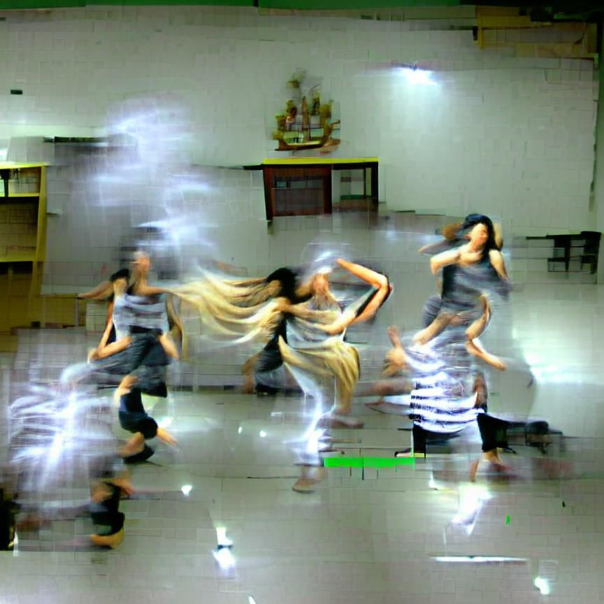 Abstract Camera Shake Creates Dynamic Blur