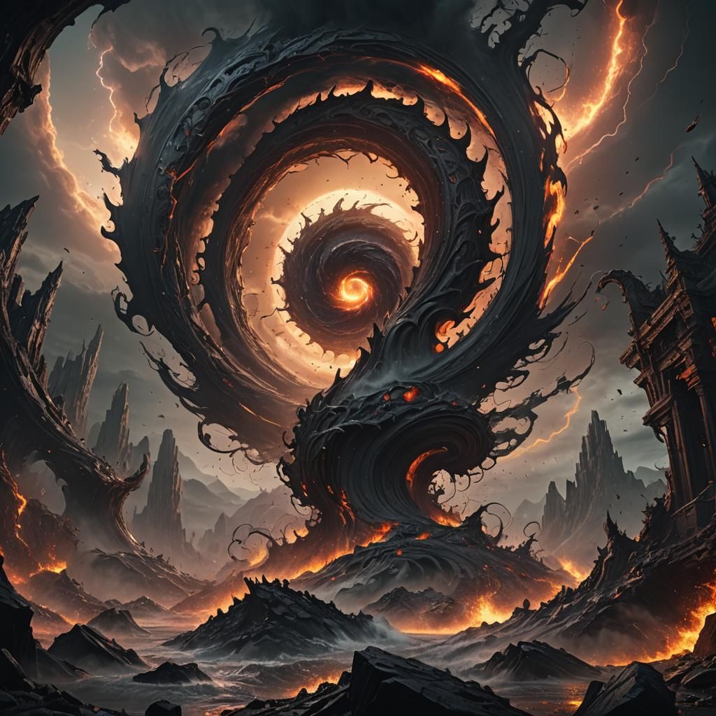 Twister Under Black Sun: Fantasy Concept Art