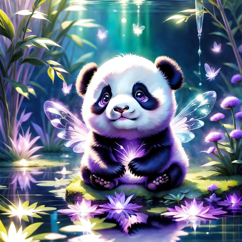 'FAIRY PANDA' ~ (Evolved from @dontkno s 'Fairy Tabby Cat')