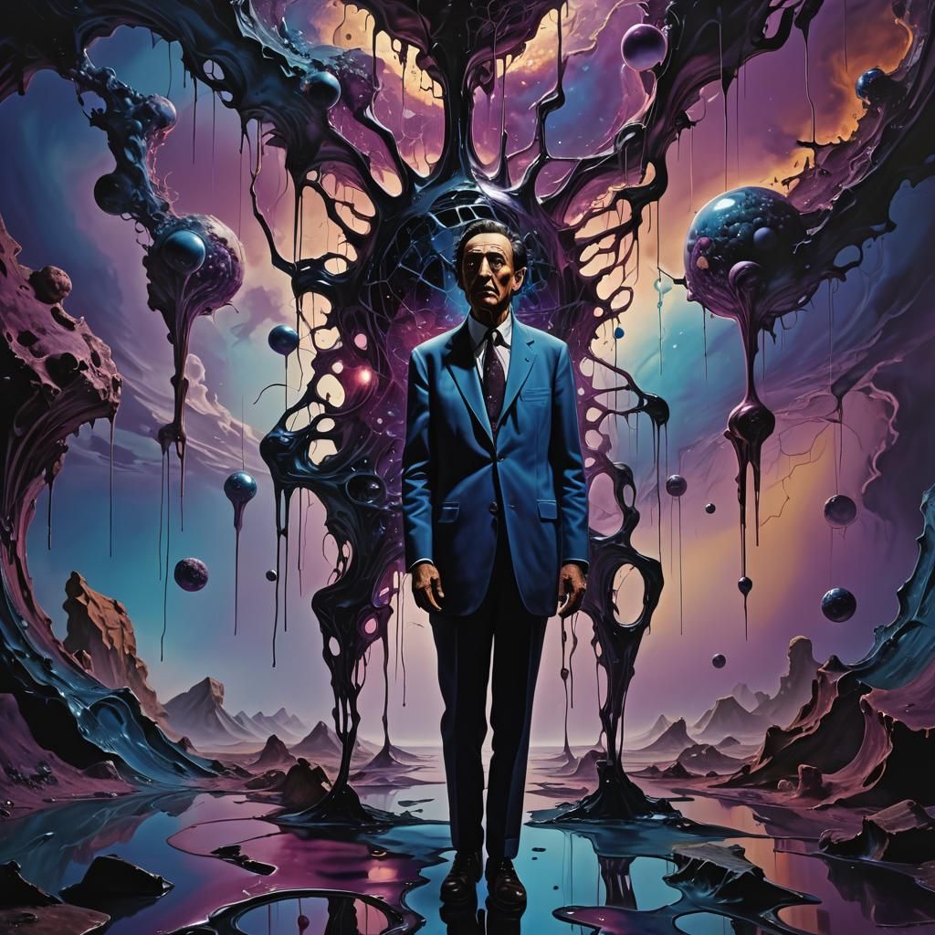 Dystopian Surrealism: Dark Matter Realm in 8K