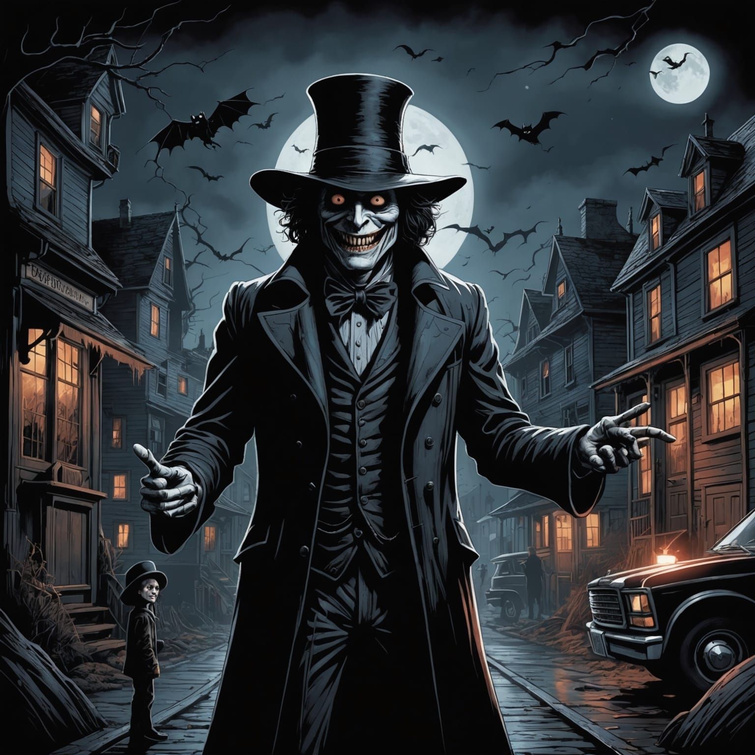 Babadook Horror Monster in Comic Book Art