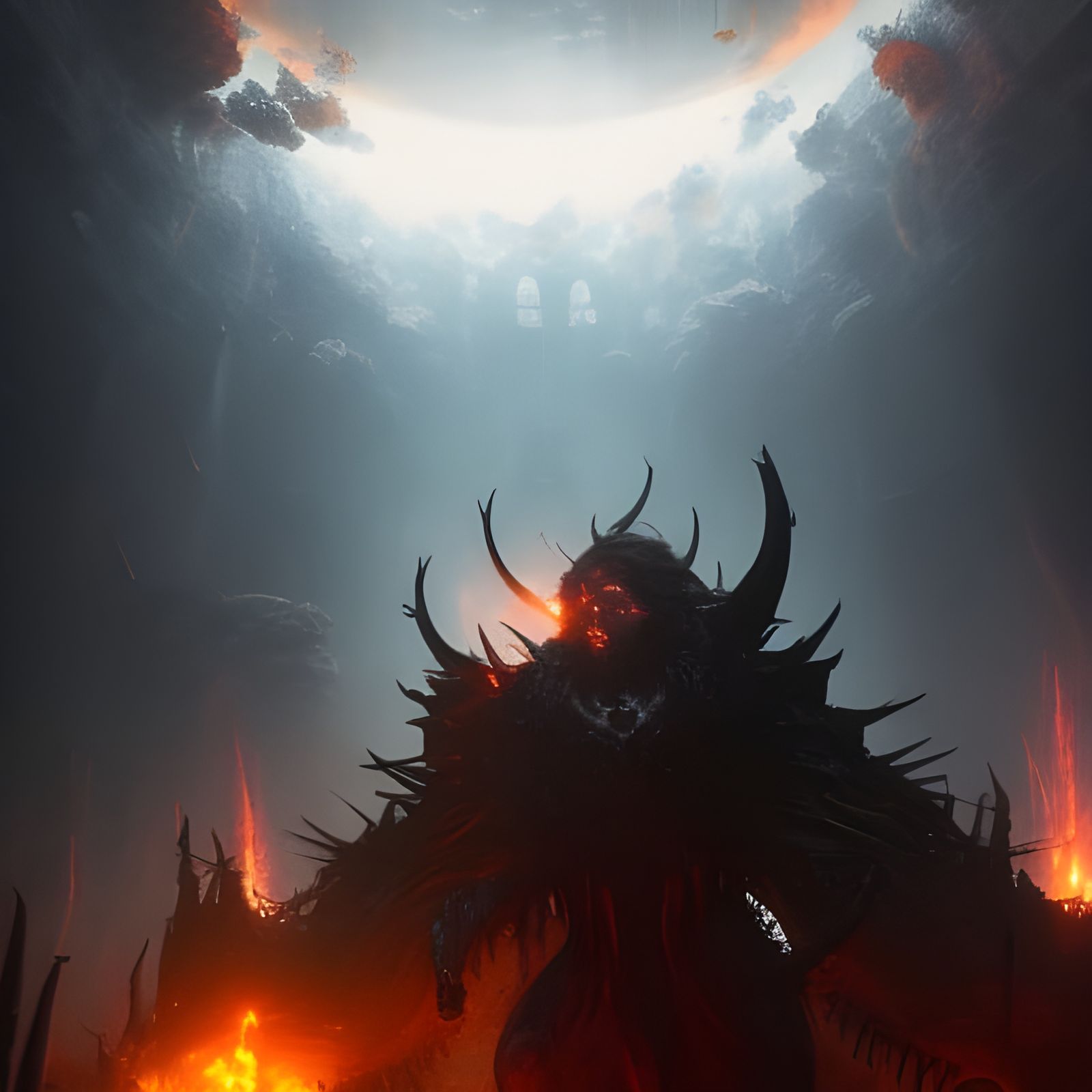 Epic Hades Underworld Concept Art in 8K