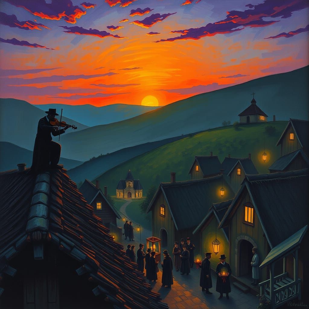 Fiddler on the Roof Sunset Scene