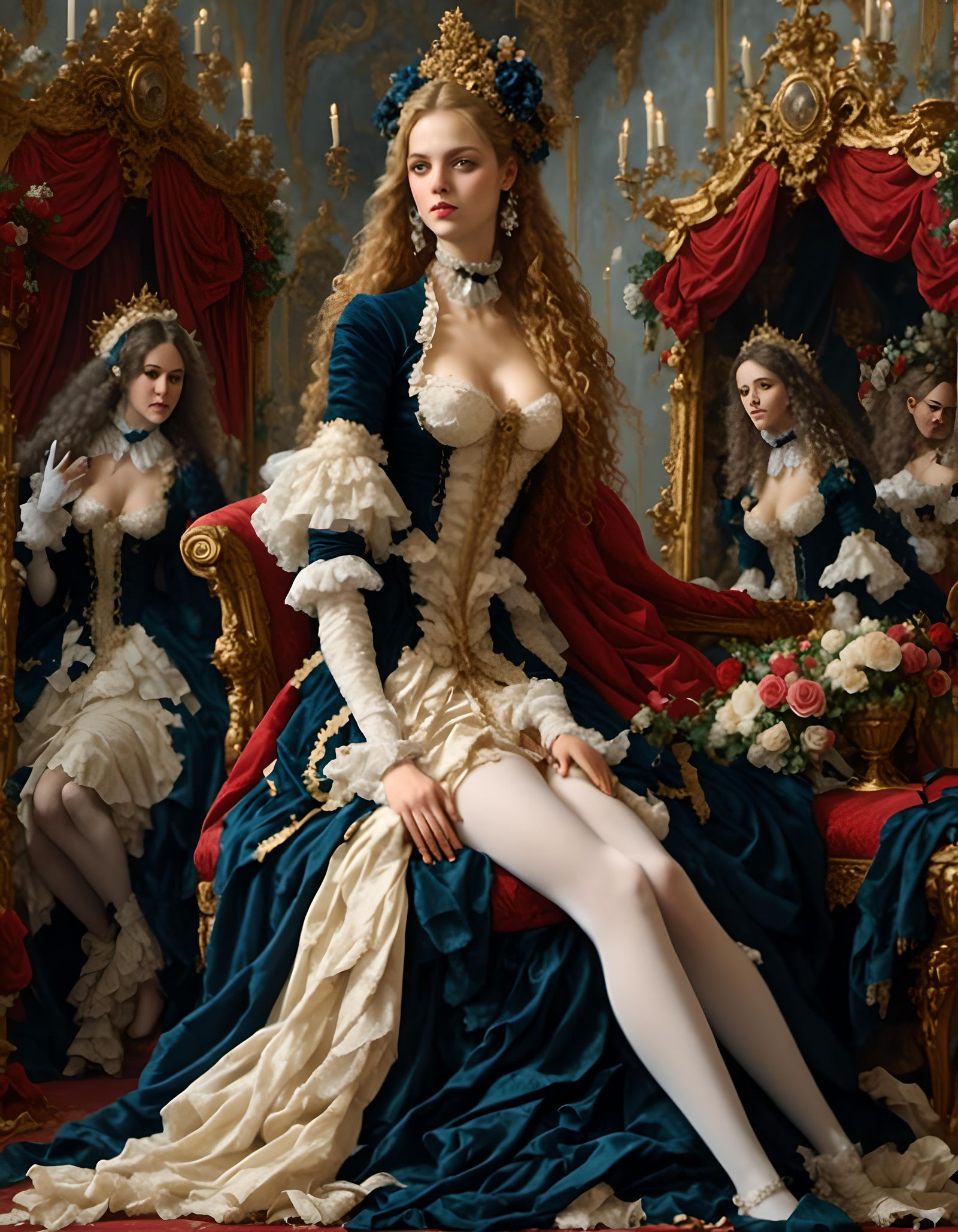 Woman Reveals Pantyhose Legs