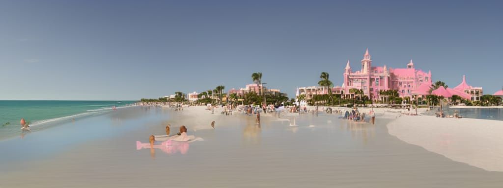 Don Cesar Pink Hotel, St. Pete Beach in Fantasy Style