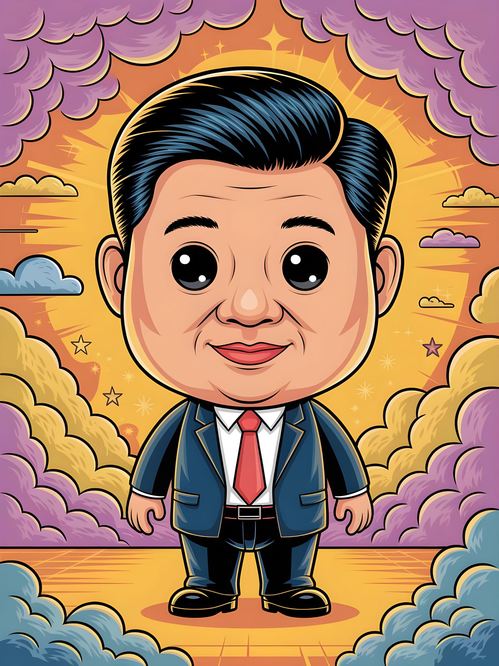 Cartoon Vinyl Toy of Xi Jinping