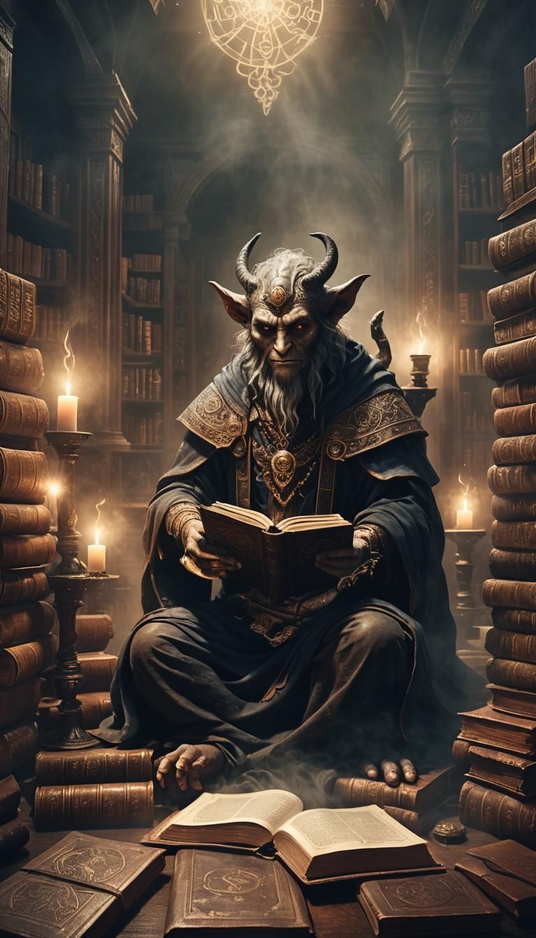 Orobas, Daemon of Wisdom in Dreamlike Digital Art