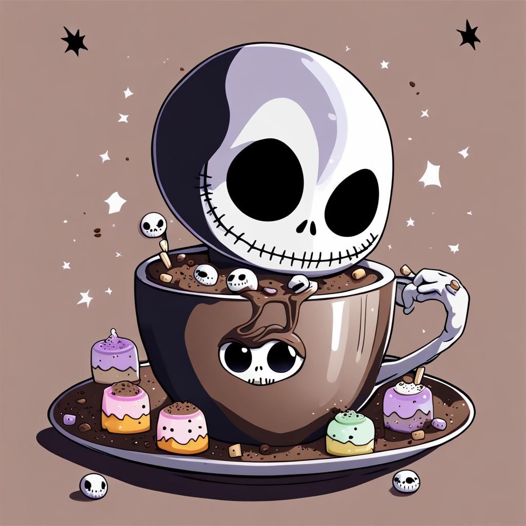 Cute Cartoon Jack Skellington Halloween Decoration