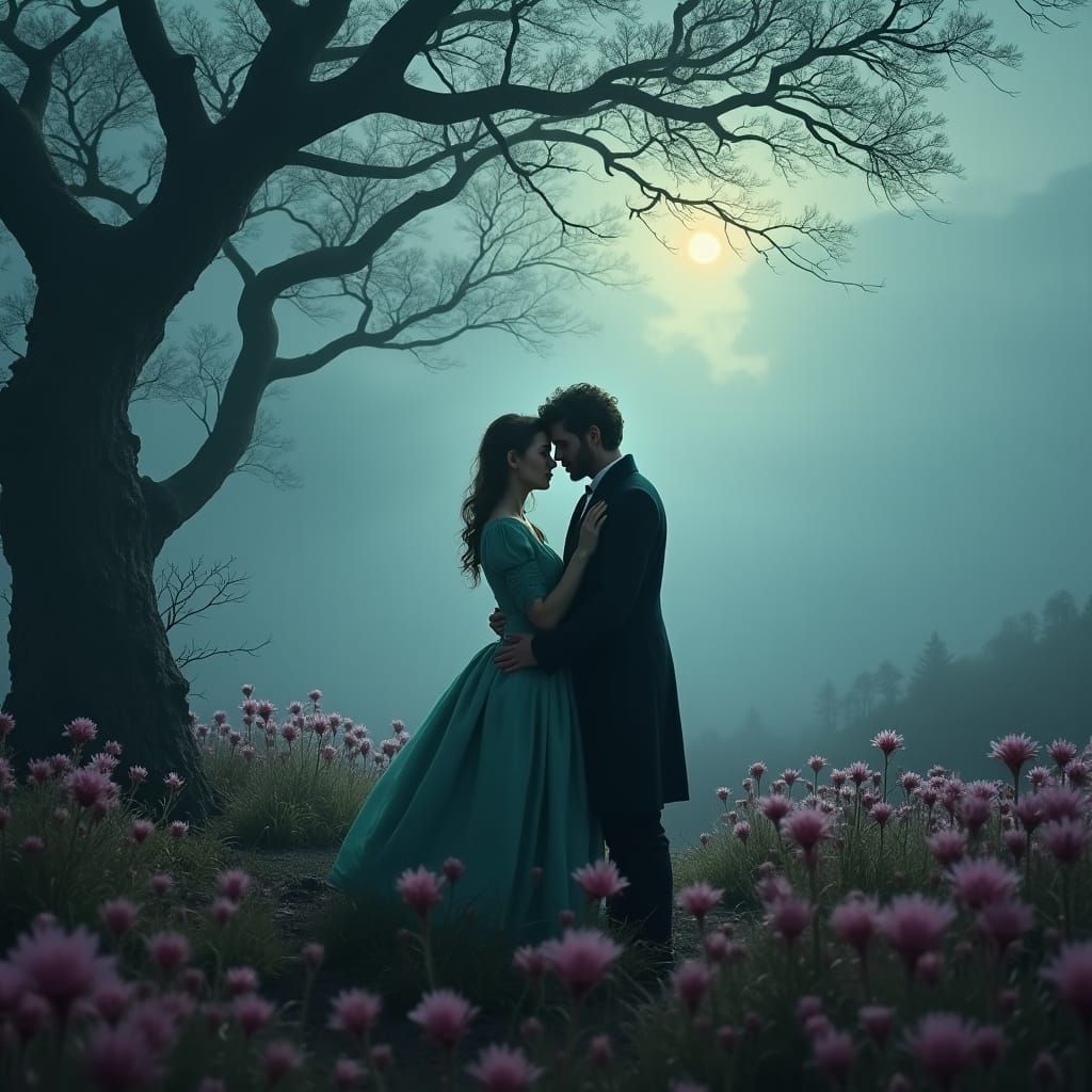 Cathy and Heathcliff