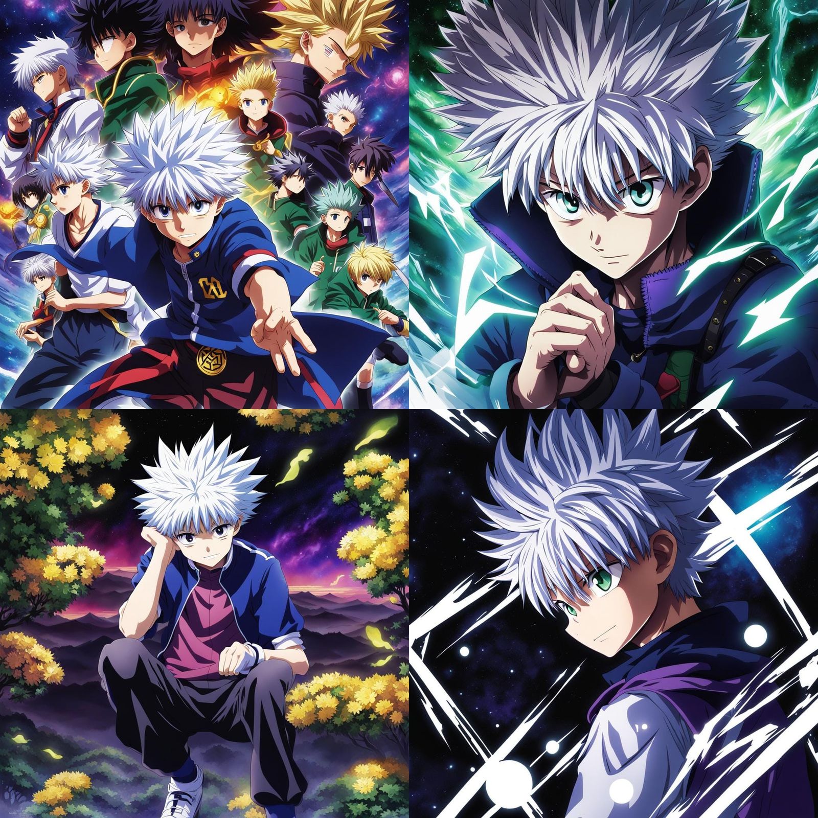 Killua Writes: Anime-Style Hunter X Hunter Scene