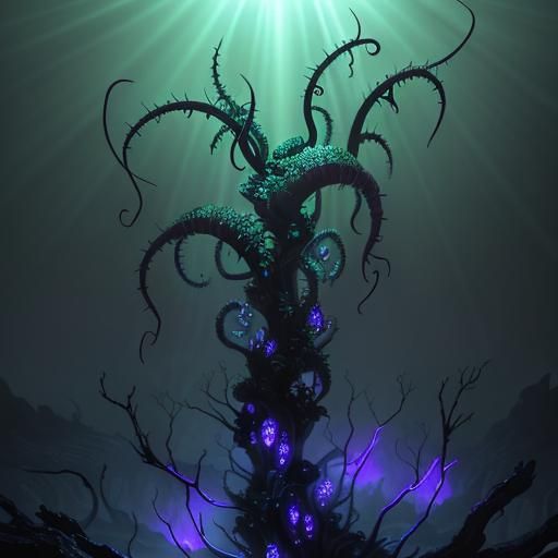 Terrifying Bioluminescent Alien Plant in Unreal Engine 5