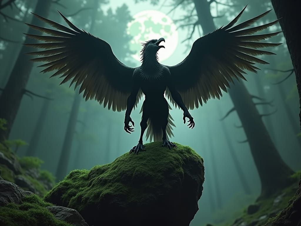 Majestic Harpy Unleashes a Bloodcurdling Scream