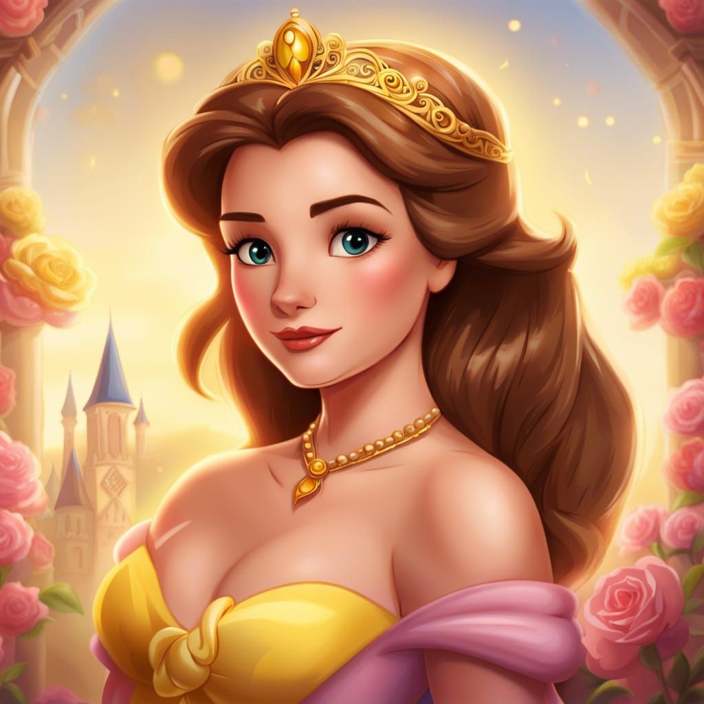 Portrait of a Gorgeous Princess Belle