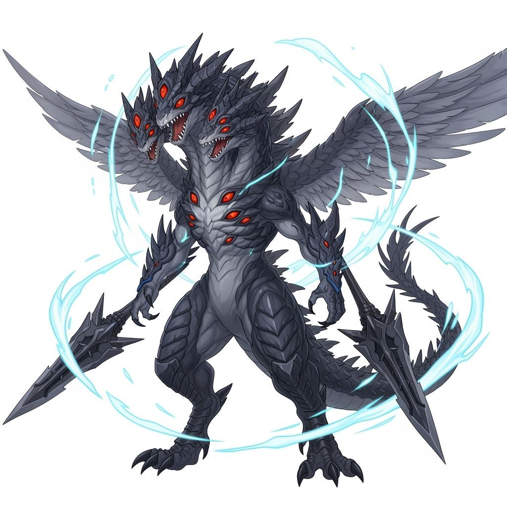 Colossal Reptilian Daikaiju in 3D Anime Style