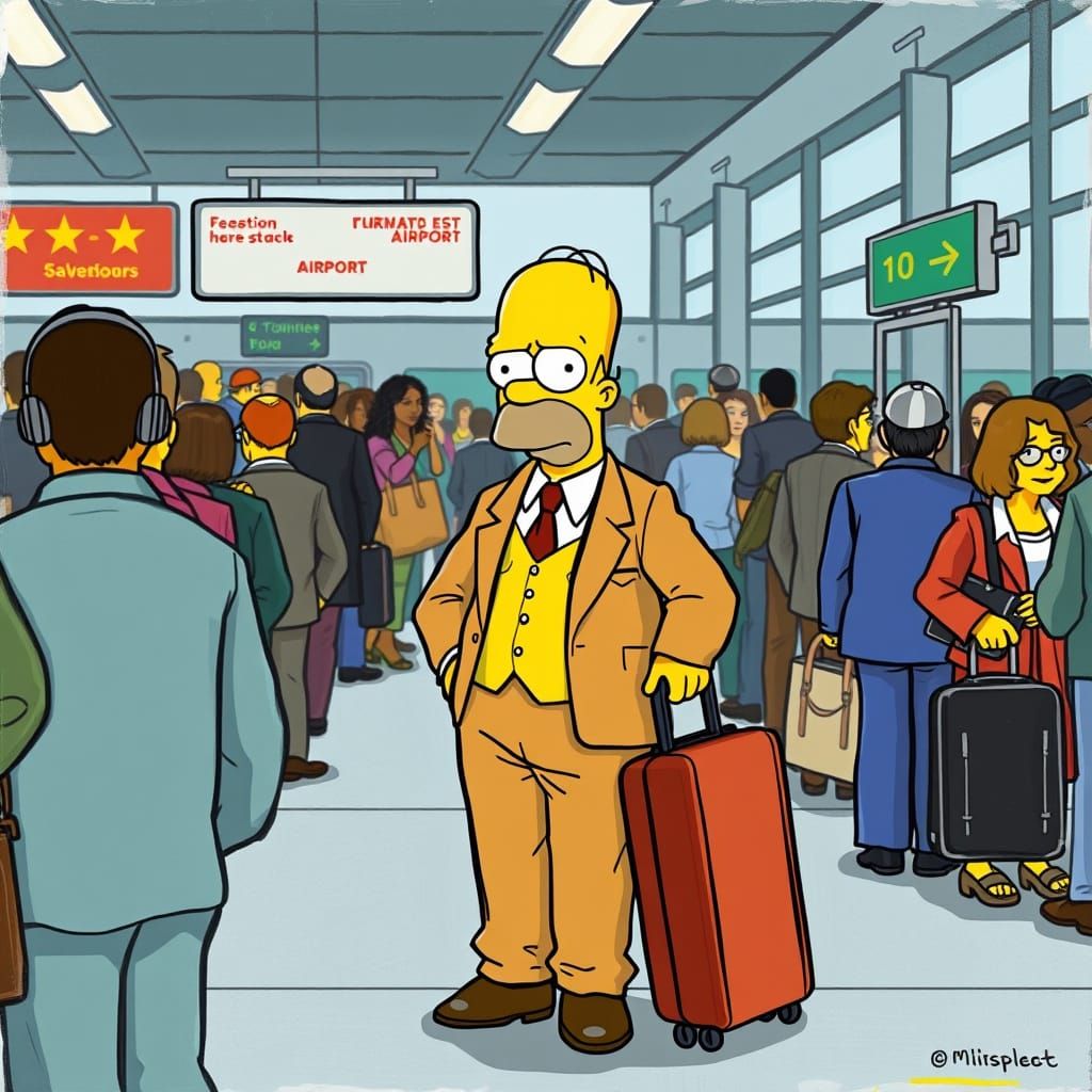 Homer's Departure: Nostalgic Realism Meets Satire