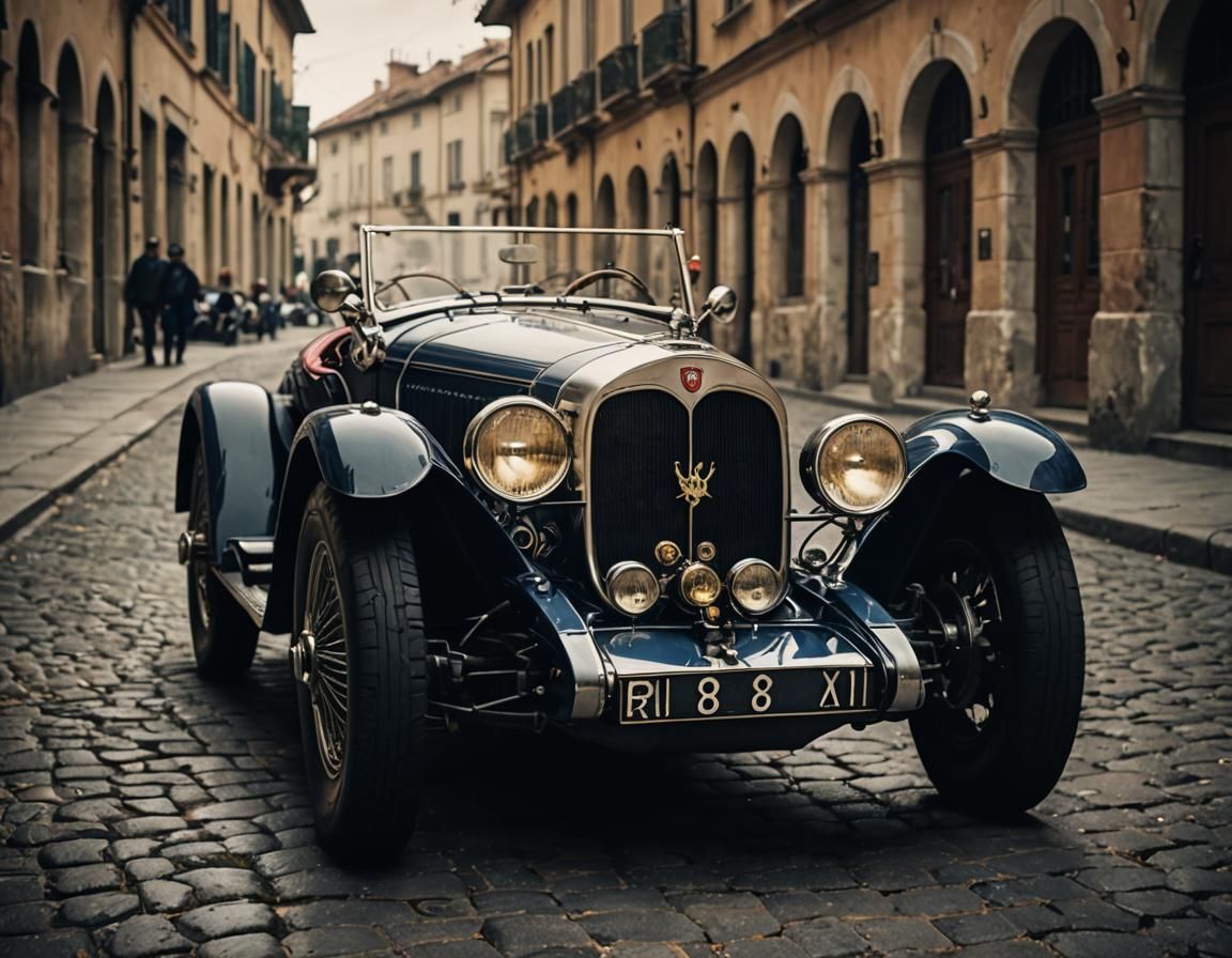 Classic 1928 Maserati V8 RI in Cinematic Style