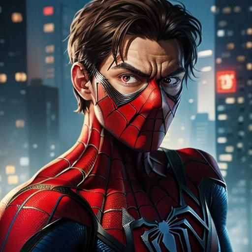 Spider-Man Close-Up Portrait