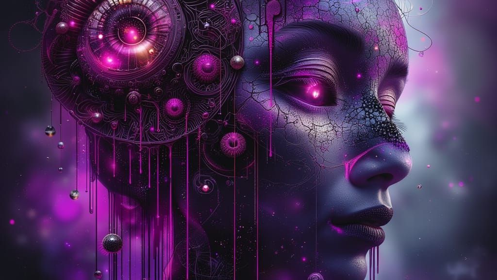 Symbiotic Organism Portrait in Ethereal Glow