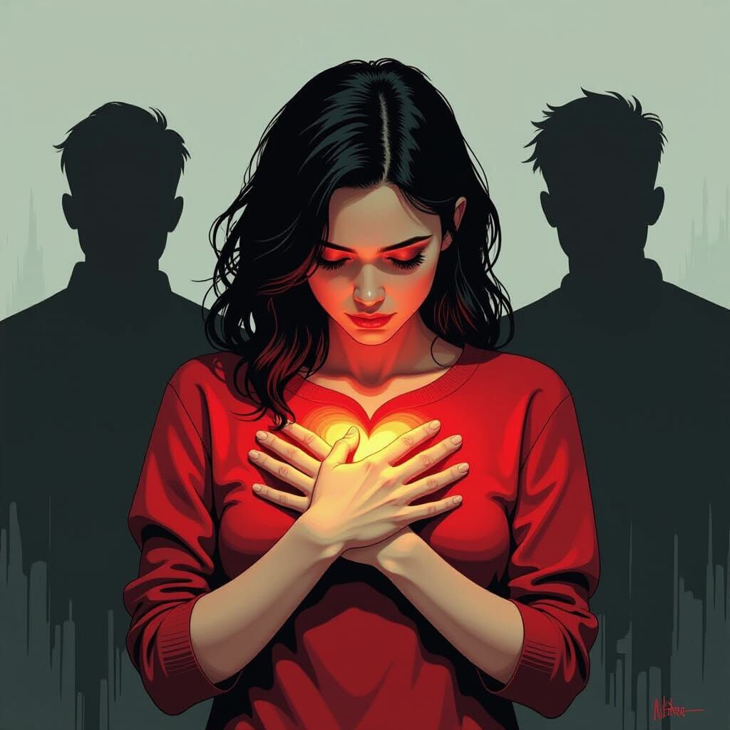 Love is like a dagger the closer you are to it the more it hurts.