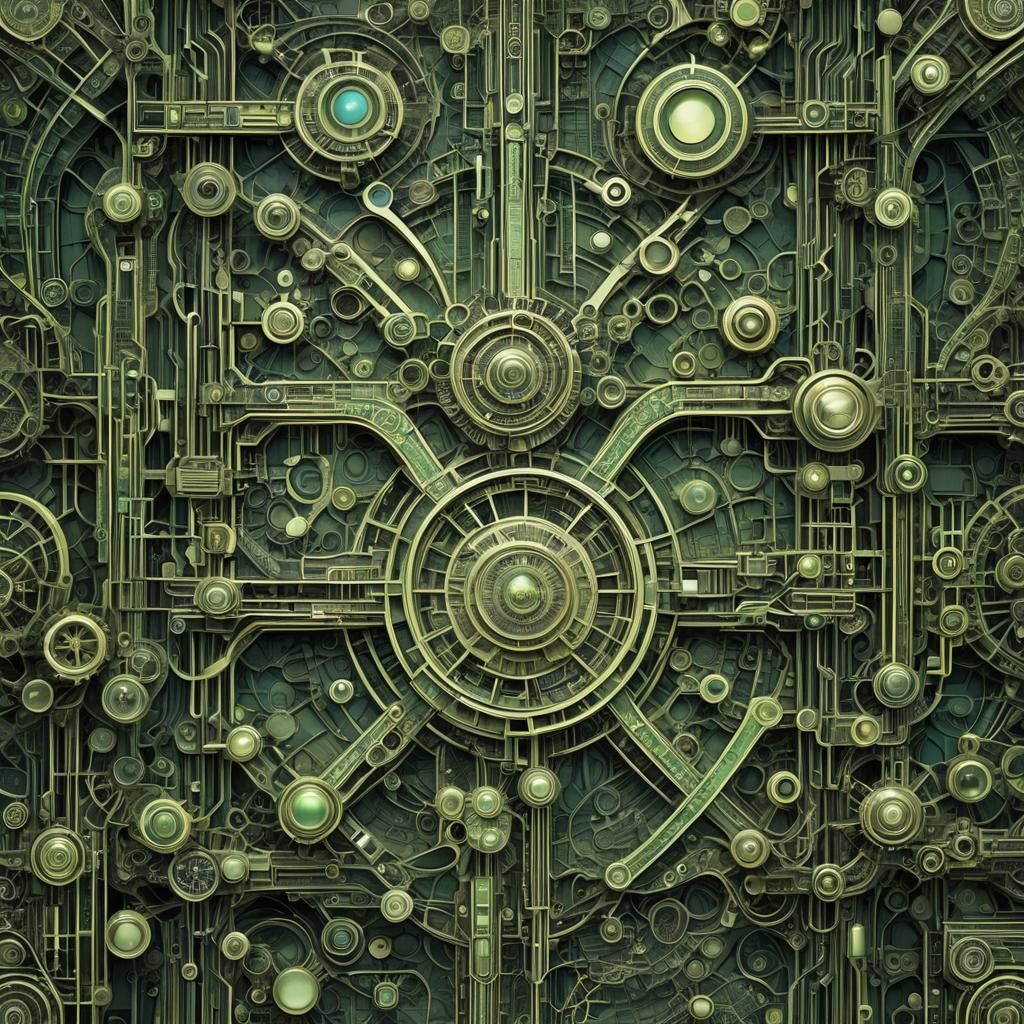 Cyberpunk Shaman in Hylozoic Techno-Construction Lace