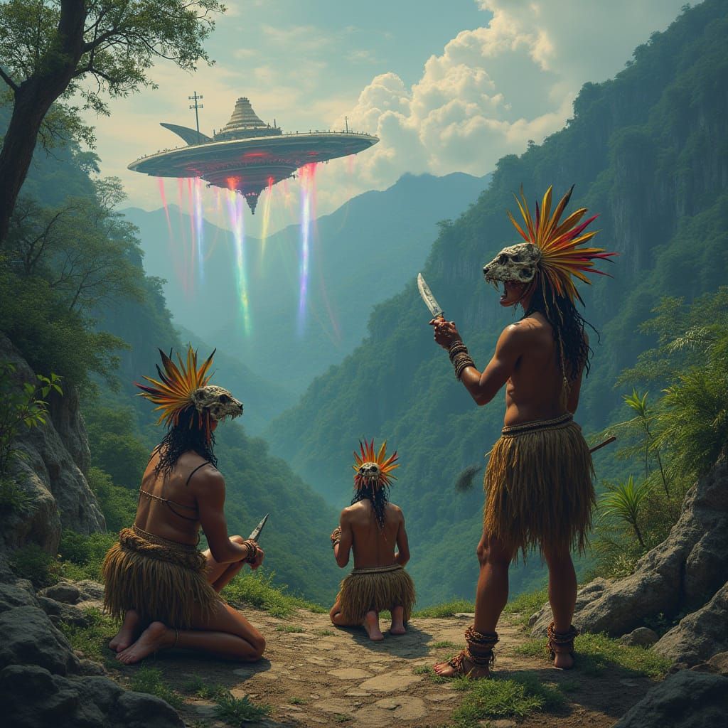 Ancient Maya Observers of Alien Spacecraft in Colonial Lands...