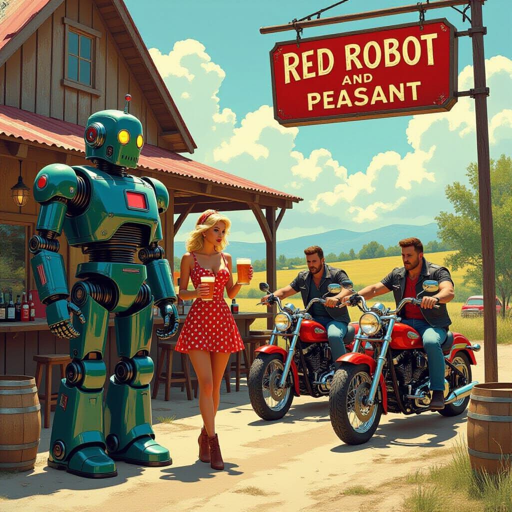 Sci-Fi Bikers at The Red Robot Pub